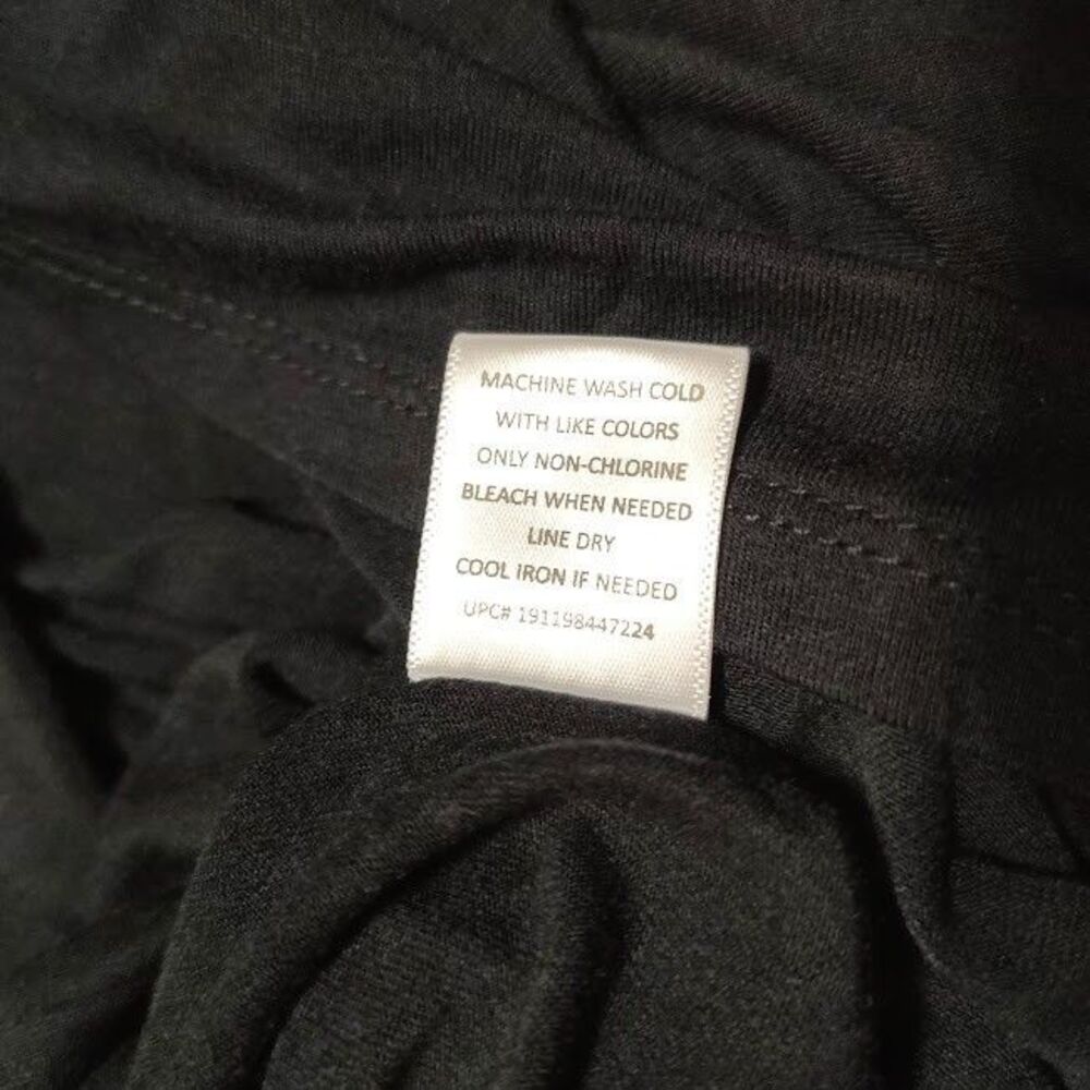Love, Fire Black Short Sleeve Top L Sheer Mesh Accents Bust 36 - Picture 6 of 6